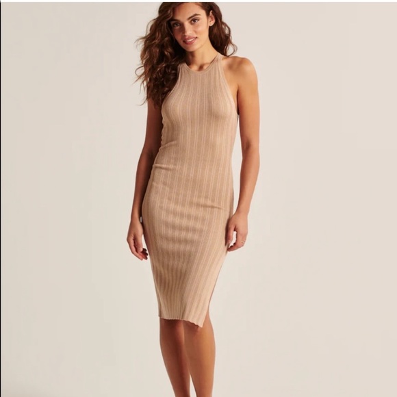 A&F Scuba Midi Sweater Dress - Picture 1 of 11